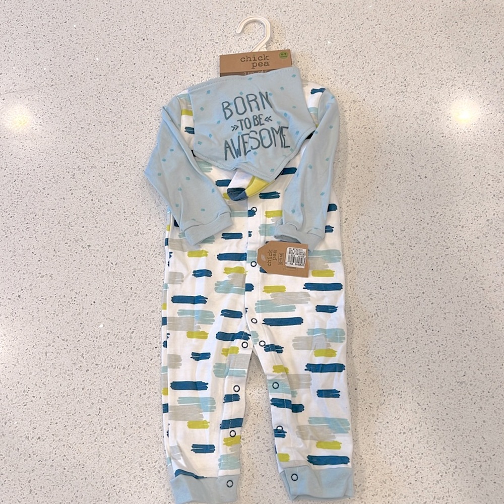 New with tags! Chickpea 3-piece set infant size 6-9 months